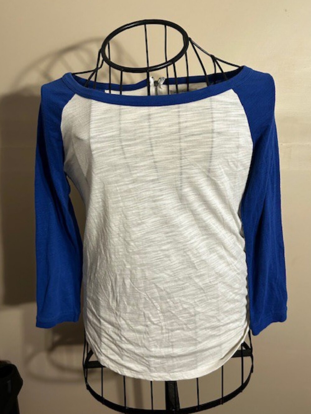 american eagle aeo size xs extra small womens tee shirt blue white